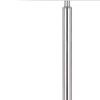 61" Chrome Tray Table Floor Lamp With White Transparent Glass Square Shade