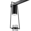 Black And Clear Five Light Metal Dimmable Smart Enabled Chandelier With Clear Shades