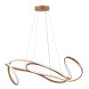 Brown Metal LED Dimmable Chandelier
