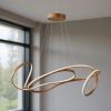 Brown Metal LED Dimmable Chandelier