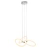 Silver Metal LED Dimmable Smart Enabled Chandelier
