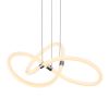 Silver Metal LED Dimmable Smart Enabled Chandelier