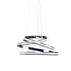 Silver Metal LED Dimmable Chandelier
