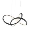 Black Metal LED Dimmable Chandelier
