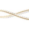 Gold And Clear Two Light Crystal LED Chandelier