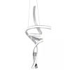 Silver Two Light Metal LED Dimmable Smart Enabled Chandelier