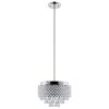 Silver And Clear Nine Light Crystal Dimmable Chandelier With Clear Shades