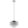 Silver And Clear Nine Light Crystal Dimmable Chandelier With Clear Shades