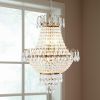 Gold Seven Light Metal Chandelier With Gold Shades