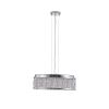 Silver Seven Light Metal Chandelier With Silver Shades