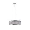 Silver Seven Light Metal Chandelier With Silver Shades