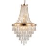 Gold Eleven Light Metal Chandelier With Gold Shades