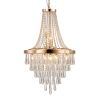 Gold Eleven Light Metal Chandelier With Gold Shades
