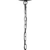 Black Seven Light Metal Chandelier With Black Shades