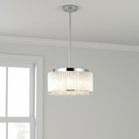 Clear Seven Light Crystal Chandelier With Clear Shades