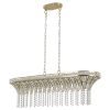 Clear Eight Light Crystal Chandelier With Clear Shades