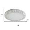 Clear Crystal Flush Chandelier With Clear Shades