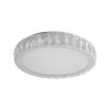 Clear Crystal Flush Chandelier With Clear Shades