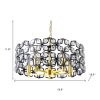 Clear Five Light Crystal Chandelier With Clear Shades