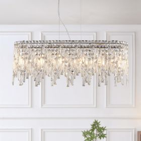 Silver Chandelier Metal Ceiling Light
