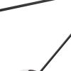 Black Eleven Light Frosted Metal and Glass Dimmable Chandelier With White Shades