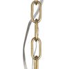 Gold And White Single Metal Dimmable Ceiling Light With White Shades