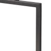 26" Gray Square Bedside Lamp With Shade