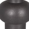 26" Black Round Bedside Lamp With Empire Shade