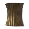 11" Gold Metal Corner Wall Light