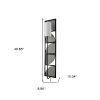 47" Black Metal and Fabric Wallchiere Sconce