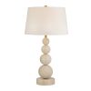 30" Stone Table Lamp with Linen Shade