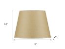 Tan Paper Hardback Empire Lamp Shade