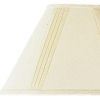 Off White Linen Pleated Empire Lamp Shade