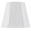 White Linen Piped Empire Lamp Shade