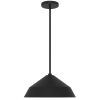 Black Frosted LED Dimmable Outdoor Hanging Light With Black Shades