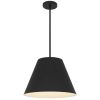 16" Black Aluminum Cone LED Dimmable Outdoor Pendent Hanging Light