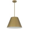 16" Antique Gold Aluminum Cone LED Dimmable Outdoor Pendent Hanging Light