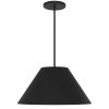 22" Black Aluminum Cone LED Dimmable Outdoor Pendent Hanging Light
