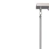 Nickel And White Three Light Metal Dimmable Chandelier With Shades