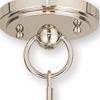 Nickel And Opal Three Light Metal Dimmable Chandelier With Shades