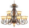 Multi Light Dimmable Chandelier With Shades