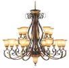 Multi Light Dimmable Chandelier With Shades