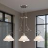 Three Light Dimmable Chandelier With Shades