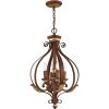 Four Light Dimmable Chandelier With Shades