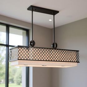 Nine Light Dimmable Chandelier With Shades