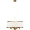 Seven Light Dimmable Chandelier With Shades