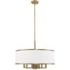 Seven Light Dimmable Chandelier With Shades