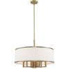 Seven Light Dimmable Chandelier With Shades