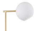 21" White Round Globe Lamp With Globe Shade
