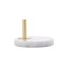 21" White Round Globe Lamp With Globe Shade